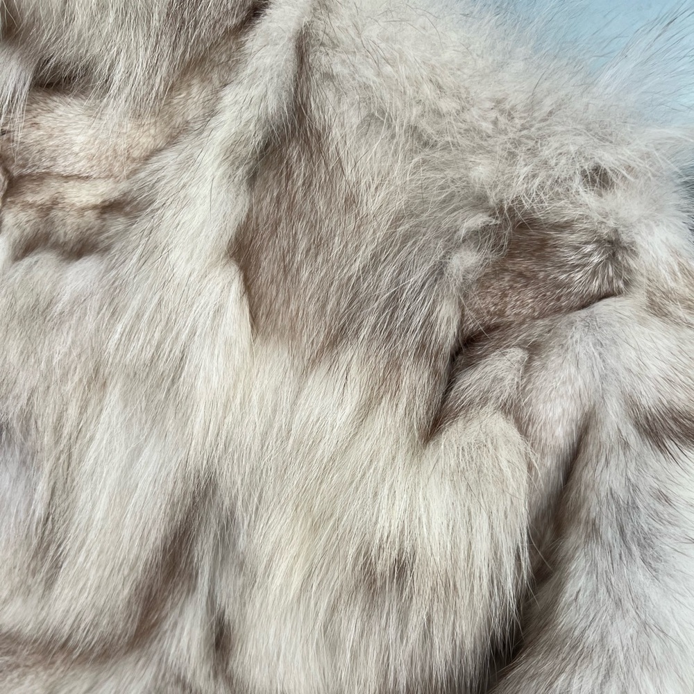 Multi Color Fox Fur Jacket - Picture 5 of 9